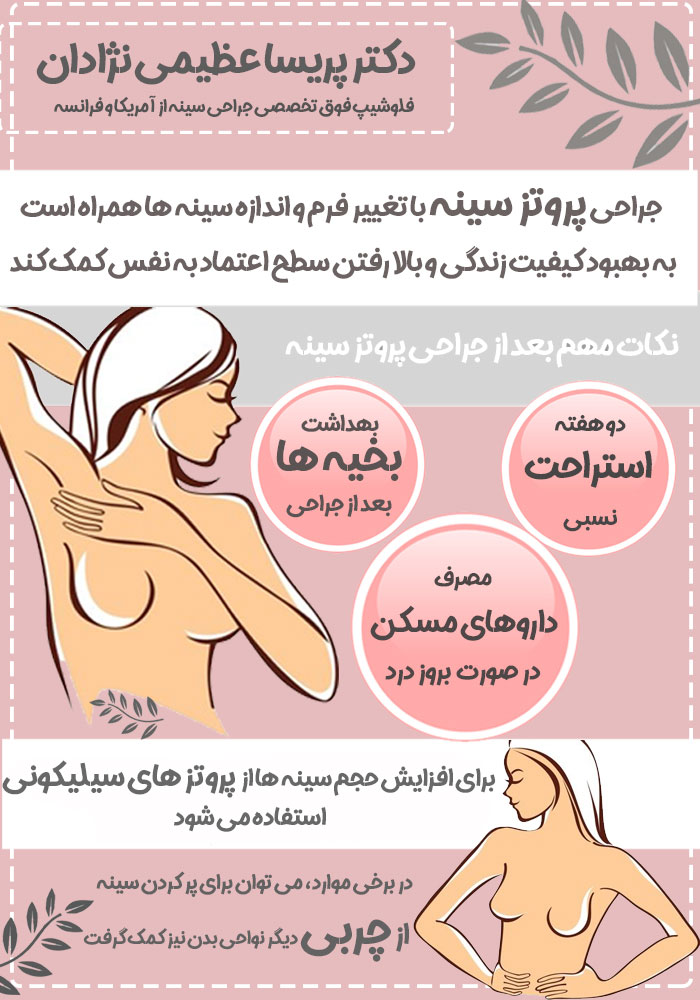 جراحی پروتز سینه - دکتر عظیمی نژادان